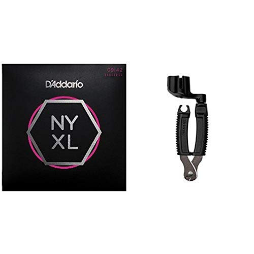 DAddario NYXL0942 Electric Guitar Strings  Extra Light and Planet Waves Pro Winder String Winder and Cutter Bundle