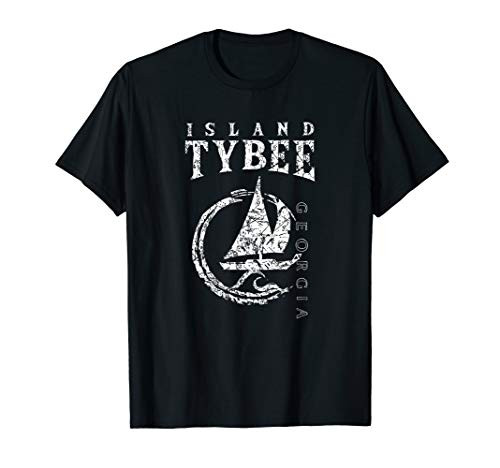 Tybee Island Souvenir  Georgia Sailing Sailboat T-Shirt