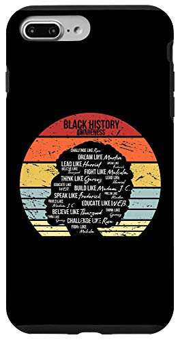 iPhone 7 Plus-8 Plus Afro Woman Awareness Leaders Retro Black History Month Gift Case