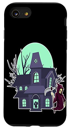 iPhone SE -2020- - 7 - 8 Grim Reaper Haunted Mansion Castle In The Woods Case