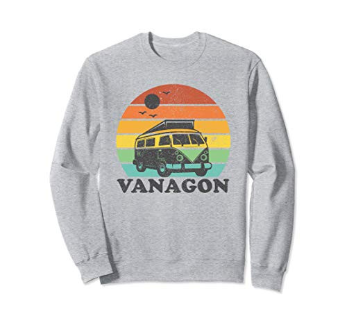 Vanagon Van Life Vintage Camping Retro Camper VanLife Gift Sweatshirt
