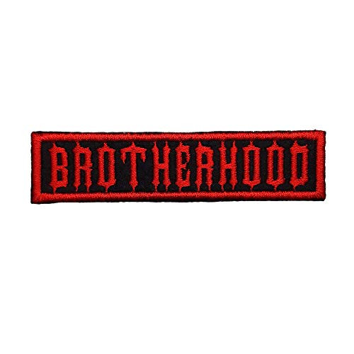 Brotherhood Embroidered Patch Iron on-Sew on- Size 8 8 x 2 2 cm -3 5? x 0 9?-- b118-2