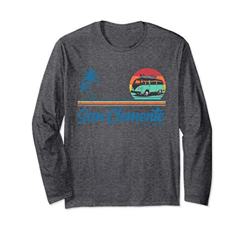 Surf California San Clemente retro surfer Van Long Sleeve T-Shirt Surf California San Clemente retro surfer Van Long Sleeve T-Shirt