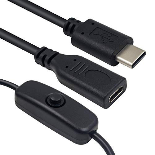 USB C Raspberry Pi Power Switch Poyiccot USB C Male to Female Inline On-Off Switch Cable for Raspberry Pi 4