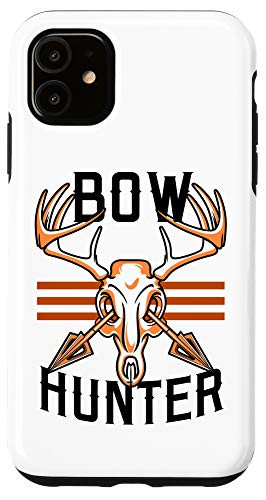 iPhone 11 Bow Hunter Retro Deer Skull and Arrows Outdoors Archery Gift Case