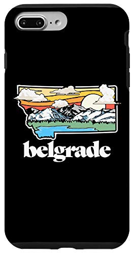 iPhone 7 Plus-8 Plus Vintage Belgrade Montana Outdoors Retro Mountains and Nature Case