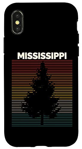 iPhone X-XS Mississippi Vintage Outdoors Sunset Souvenir Case