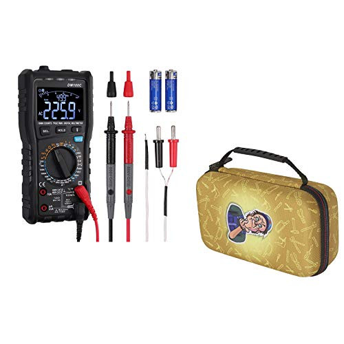 Neoteck EBTN TRMS 9999 Counts Digital Multimeter - Multimeter Carrying Case