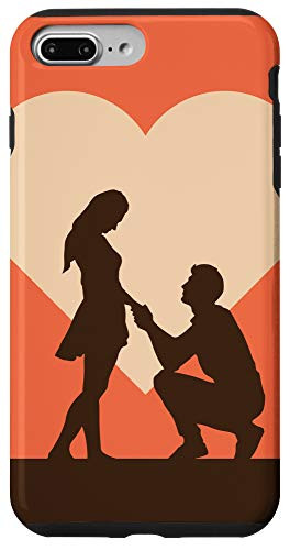 iPhone 7 Plus-8 Plus Romantic Wedding Proposal Fiance Matching Cute Couple Gifts Case