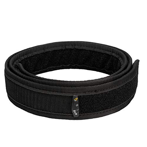 IDOGEAR Inner Belt for Tactical Duty Belt with Hook and Loop Lining Black 1-75 -Small-