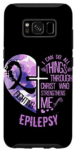 Galaxy S8 I Can Do All Things Through Christ - Epilepsy Awareness Case