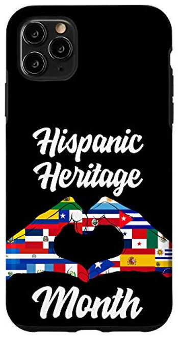 iPhone 11 Pro Max National Hispanic Heritage Month Heart Latino Countries Flag Case iPhone 11 Pro Max National Hispanic Heritage Month Heart Latino Countries Flag Case