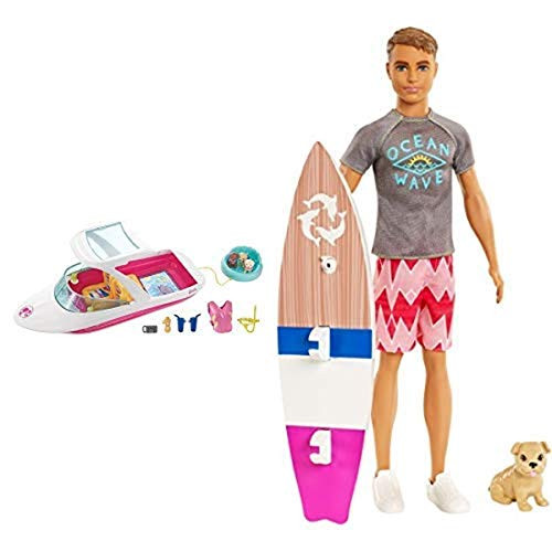 Barbie Dolphin Magic Ocean View Boat Playset AND Barbie Dolphin Magic Ken Doll Barbie Dolphin Magic Ocean View Boat Playset AND Barbie Dolphin Magic Ken Doll