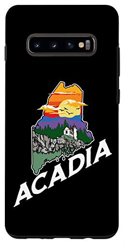 Galaxy S10- Retro Acadia Maine Nature and Outside Lover Illustrated Case
