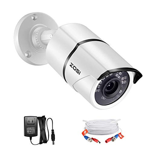 ZOSI 1080P 4-in-1 TVI-CVI-AHD-CVBS CCTV Security Camera 36 IR LEDs Outdoor Night Vision 100ft 3-6mm Bullet Camera Aluminum Metal Housing  with CCTV BN
