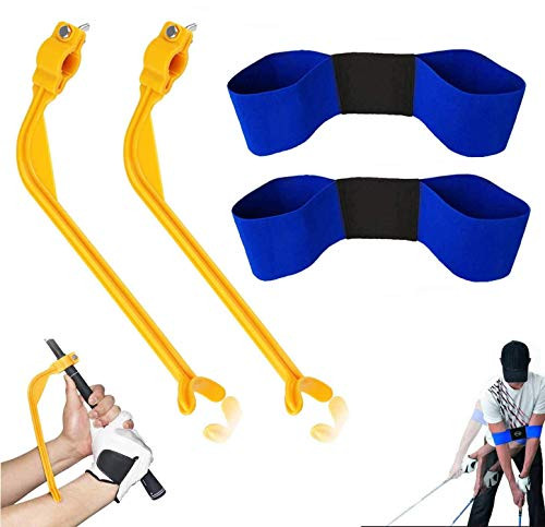 chariotter1A Golf Training Aids for Beginner Wrist Hinge Swing Trainer Smooth Swing Correcting Tools Swing Training Aid Arm Band Unisex Golf Swing Cor