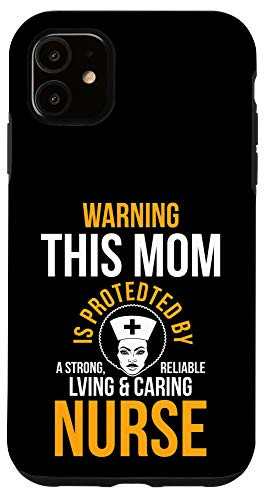 iPhone 11 Black Woman Afro Caring Nurse Cool Black History Month Gift Case