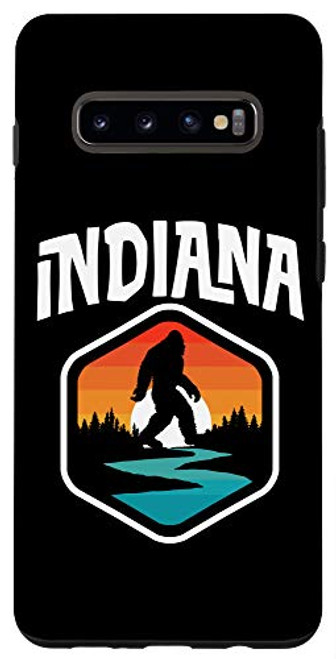 Galaxy S10- Indiana Vintage Bigfoot Outdoor and State Pride Nature Case Galaxy S10- Indiana Vintage Bigfoot Outdoor and State Pride Nature Case