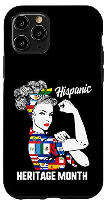 iPhone 11 Pro National Hispanic Heritage Month Woman Latino Countries Flag Case iPhone 11 Pro National Hispanic Heritage Month Woman Latino Countries Flag Case