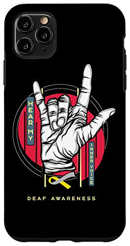 iPhone 11 Pro Max Deaf Awareness Aware Life Deafness Hearing Loss Warrior Case