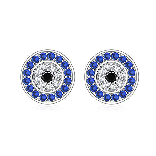 PEIMKO Evil Eye Stud Hoop Earrings for Women 925 Sterling Silver Greek Ankh Cross Eyes of Horus-Blue Evil Eyes Spiritual Protection Jewelry for Women PEIMKO Evil Eye Stud Hoop Earrings for Women 925 Sterling Silver Greek Ankh Cross Eyes of Horus-Blue Evil Eyes Spiritual Protection Jewelry for Women