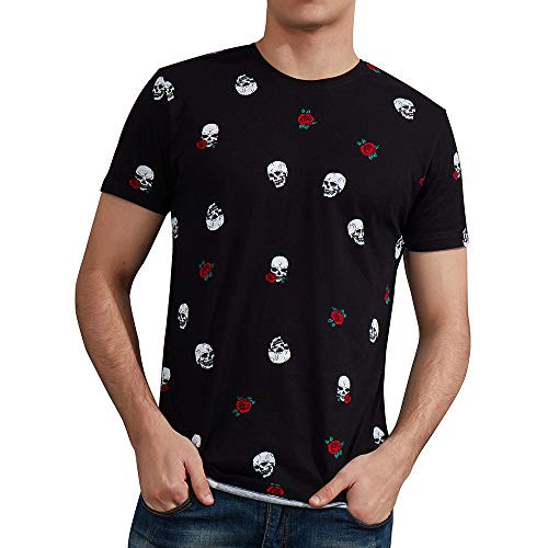 Gochange Mens T-Shirts Graphic Tees Cotton Short Sleeve VVT08-XL Gochange Mens T-Shirts Graphic Tees Cotton Short Sleeve VVT08-XL