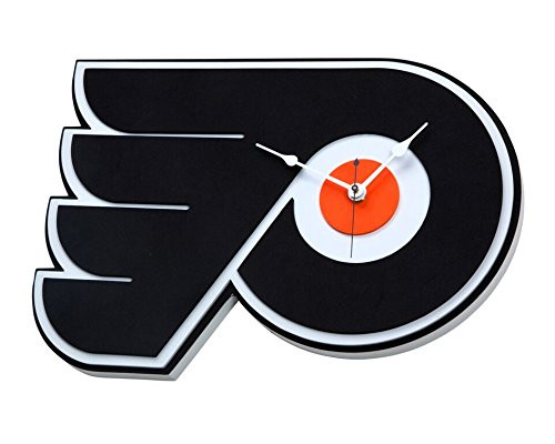 NFL Philadelphia Flyers 3D Foam Wall Clock, One Size, Black