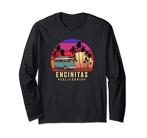 California Surf Encinitas Vintage Van Surfer Long Sleeve T-Shirt