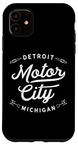 iPhone 11 Classic Detroit Motor City Michigan Auto Enthusiast Novelty Case
