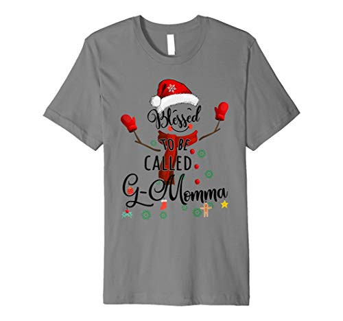 Grandma tee - Blessed to be called G-Momma Snowman Premium T-Shirt