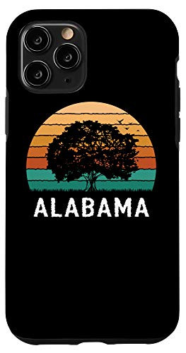iPhone 11 Pro Alabama Vintage Outdoors Tree Sunsent Souvenir Case