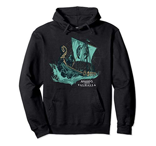 Assassins Creed Valhalla Long Boat Pullover Hoodie