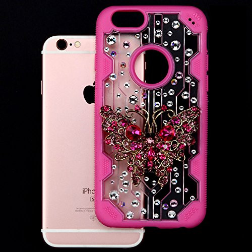 Asmyna Carrying Case for Apple-iPhone 6S/6 - Retail Packaging - Single Butterfly