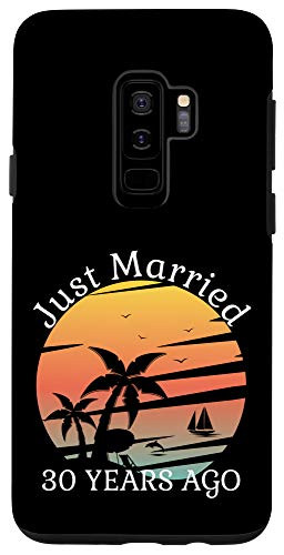 Galaxy S9- 30th Wedding Anniversary Cruise Just Married 30 Years Gift Case