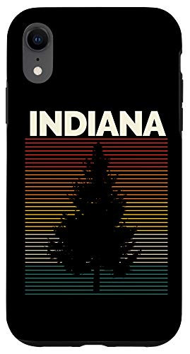 iPhone XR Indiana Vintage Outdoors Sunset Souvenir Case