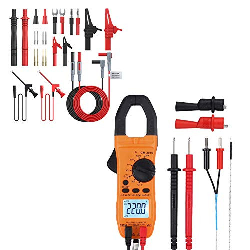 Proster 24pcs Multimeter Leads - Digital Clamp Meter 6000 Count