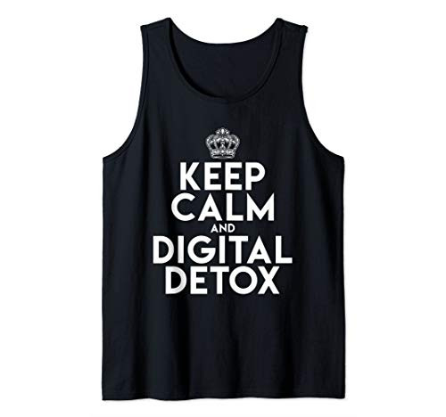 Funny Digital Detox Anti Smartphone Design  Tank Top