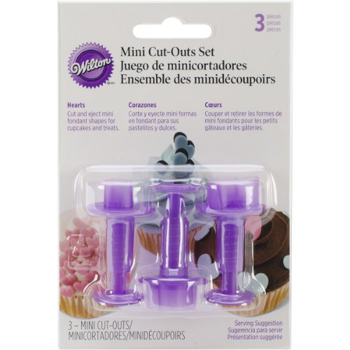 Wilton 1907-1346 Fondant Mini Cutouts, Hearts