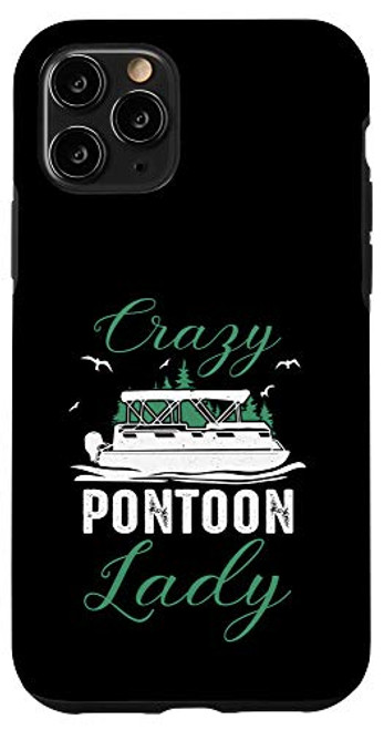 iPhone 11 Pro Pontoon Lady Boat Lake Boating Gift Case