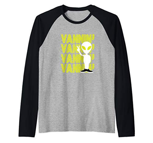 VANNIN Alien Retro Vanner Vanning Nation Van Culture Raglan Baseball Tee