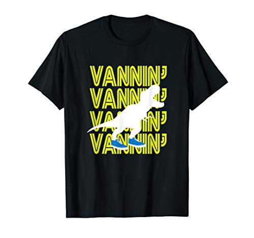 VANNIN T-Rex Retro Vanner Vanning Nation Van Culture T-Shirt