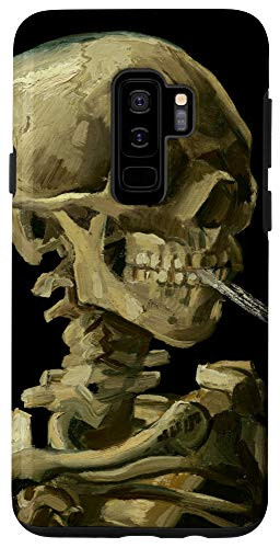 Galaxy S9- Vincent van Gogh Art Still Life Skull with Burning Cigarette Case