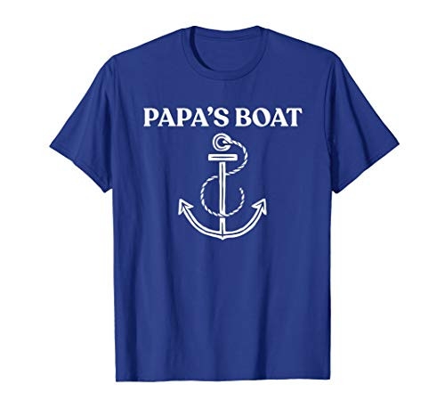 Papas Boat Captain Boating and Sailing Gift T-Shirt