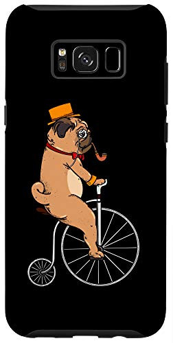 Galaxy S8- Pug Riding Bicycle - Magical and Cute Dog Bike Cyclist Case