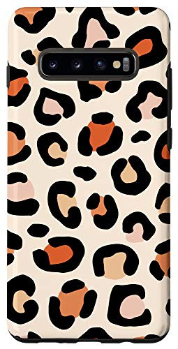 Galaxy S10- Leopard Print Animal Classic Neutral Wild Trendy Women Girls Case