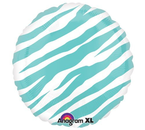 Anagram 25426 Round-Robins Egg Blue Zebra Foil Balloon, 18" Anagram 25426 Round-Robins Egg Blue Zebra Foil Balloon, 18"