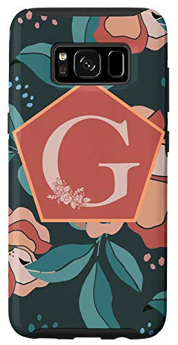 Galaxy S8 Floral Alphabet Letter Gift - First Name with G Flower Case