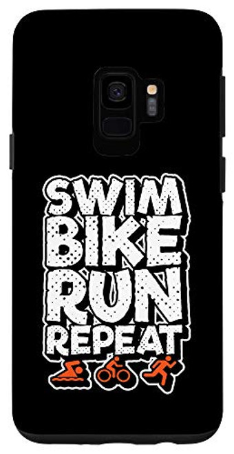 Galaxy S9 Swim Bike Run Repeat Triathlon Phone Case Galaxy S9 Swim Bike Run Repeat Triathlon Phone Case