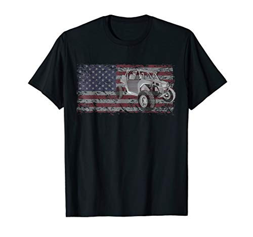 SXS UTV side by side t shirt American flag outdoors tshirt