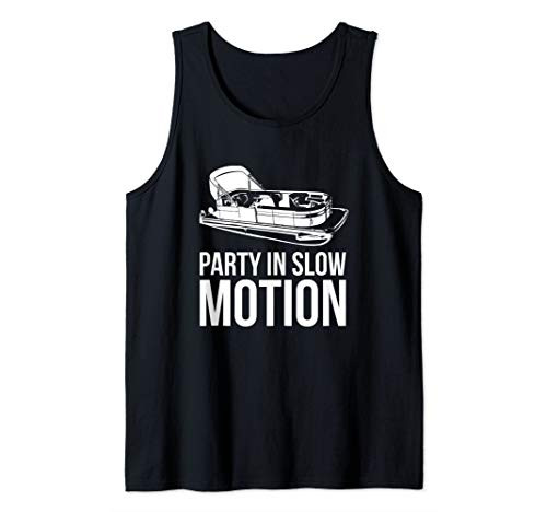 Pontoon Boat Party In Slow Motion Sail Gift Tank Top